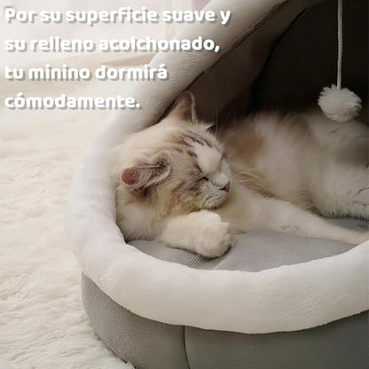MiauCueva | Cama Refugio para Gatos Antiestrés