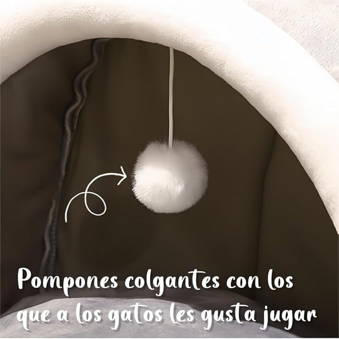MiauCueva | Cama Refugio para Gatos Antiestrés